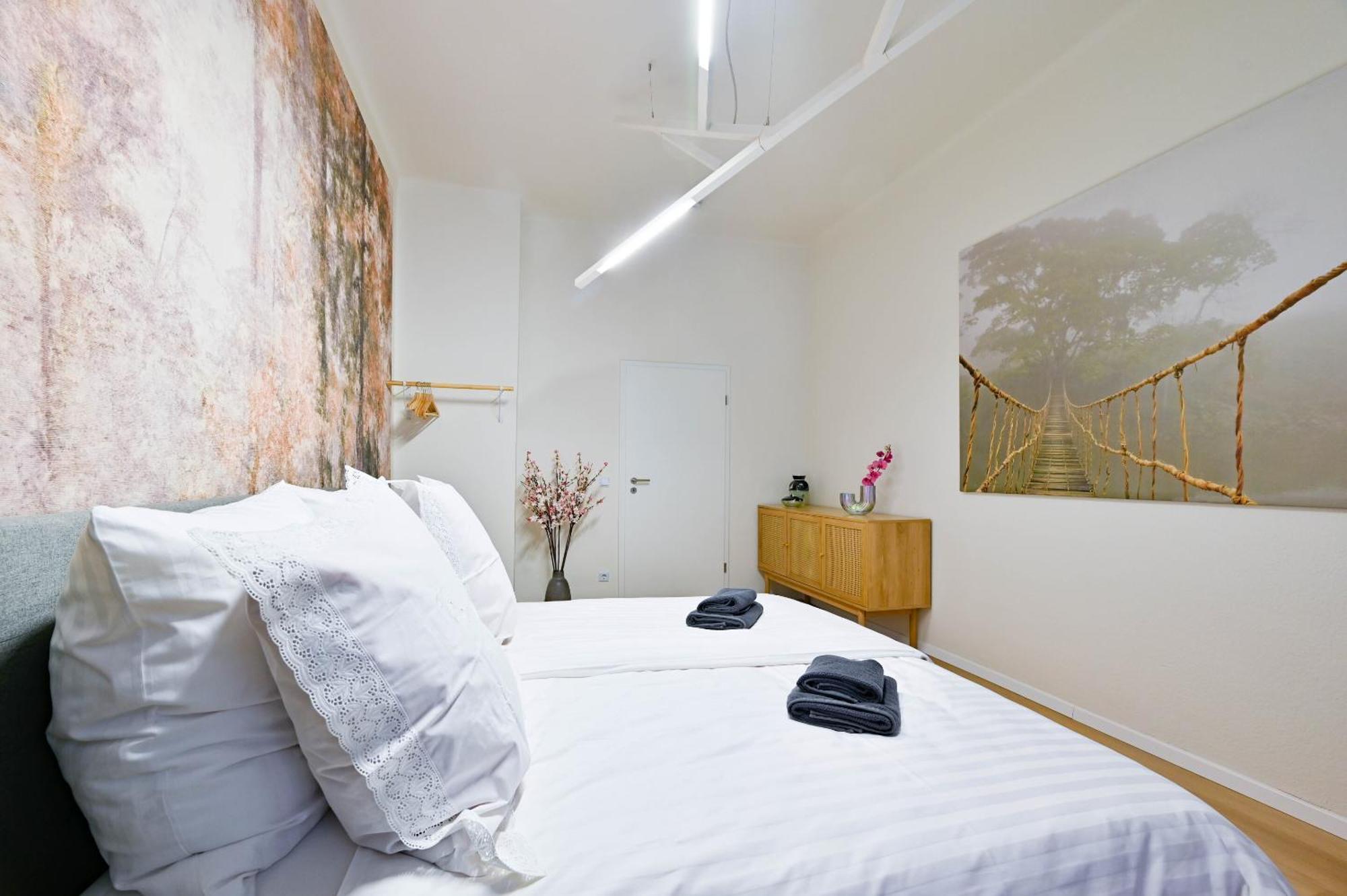 Appartement Premium Quartier Clara , Karl Und Fritz Auf Dem Kassberg Mit Eigenem Stellplatz à Chemnitz Chambre photo